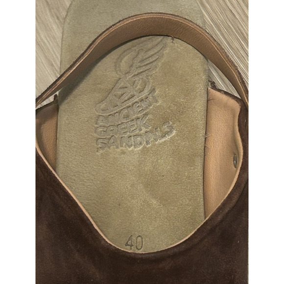Ancient Greek Sandals Women's Brown Studded Suede Clogs Shoes - Size 40 EU / 9.5 - Picture 8 of 8